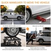 Car Dolly Set of 4, Heavy Duty Wheel Dolly, Double v-Shaped Design Vehicle Dollies w/Locking Brakes, Vehicle Mover - 4 of 4