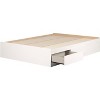 HomeStock Mate's Platform Storage Bed with 2 Drawers Pure White Vito - 2 of 4