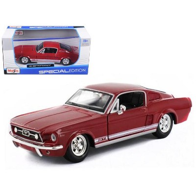 1967 Ford Mustang GT Red 1/24 Diecast Model Car by Maisto