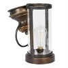 Alpine Corporation 17" Battery Gold Metal and Glass LED Indoor Outdoor Decorative Lantern Off-White: Elegant Illumination, 1 Year Warranty - 4 of 4