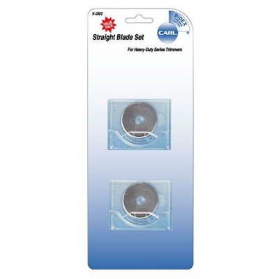 Carl Manufacturing Replacement Straight Blade Set f/ DC-210/220/238 Silver 14028