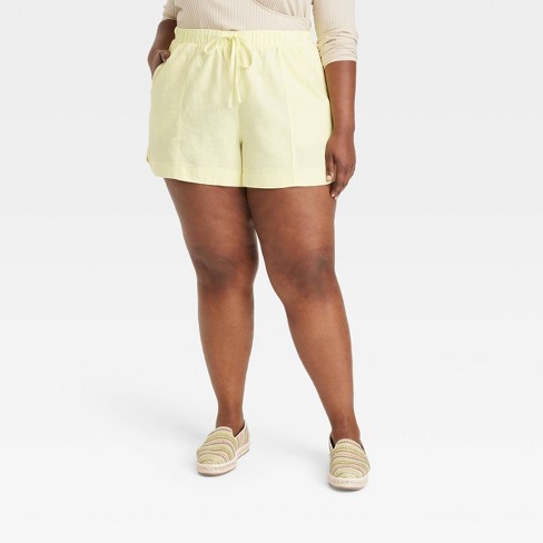 Pull on khaki hot sale shorts womens