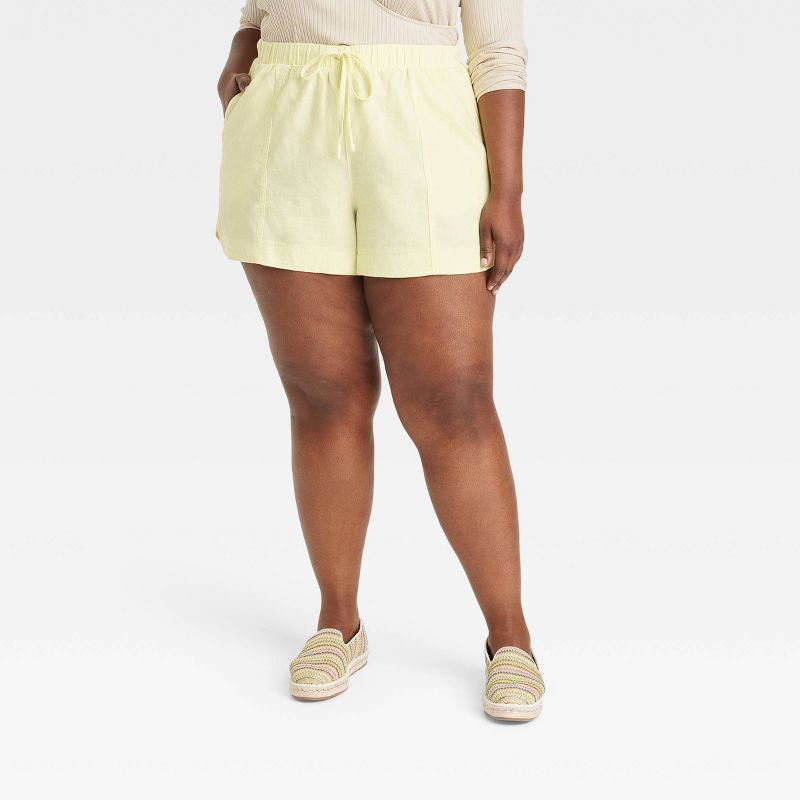 Women's High-Rise Linen Pull-On Shorts - Universal Thread™, 1 of 11