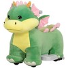 Qaba 6V Battery Powered Kids Electric Ride on Animal Toy with Music Forward, Foot Pedal for Girls Boys Aged 18-36 Months - 4 of 4