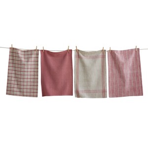 Tag Canyon Woven Dishtowel Set of 4 Purple Kitchen Towels Everyday Use Machine Washable 26x18 inches - 1 of 1