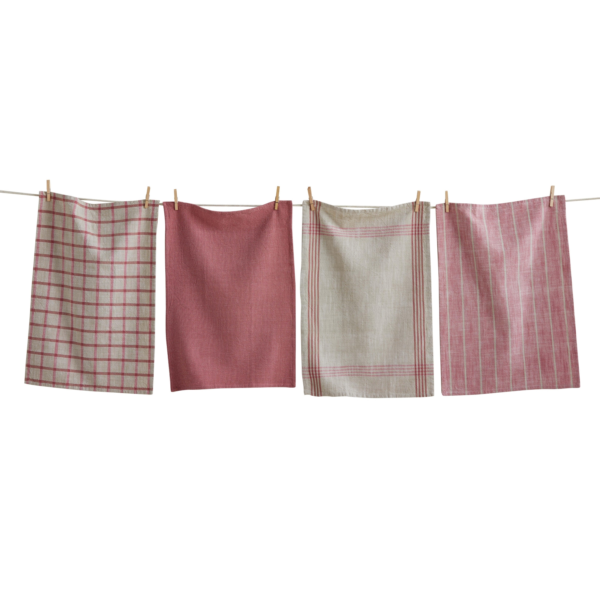 tag Canyon Woven Dishtowel Set of 4 Purple Kitchen Towels Everyday Use Machine Washable 26x18 inches