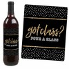 Big Dot of Happiness Reunited - School Class Reunion Party Decorations for Women and Men - Wine Bottle Label Stickers - Set of 4 - 3 of 4