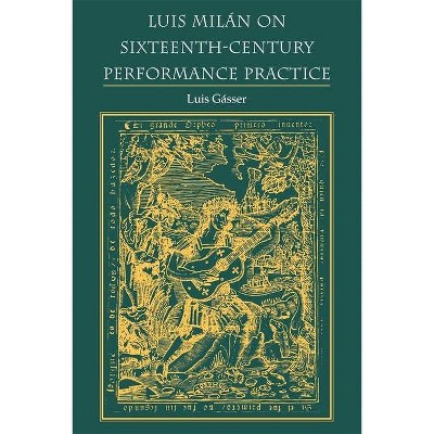 Luis Milán on Sixteenth-Century Performance Practice - (Publications of the Early Music Institute) by  Luis Gasser (Paperback)