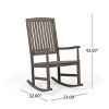Christopher Knight Home Reynard Outdoor Acacia Wood Rocking Chair and Table Set with Slatted Design - 3 of 4