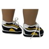 Doll Clothes Superstore Black Athletic Shoes Fits 18 Inch Girl Dolls Like American Girl Our Generation My Life Dolls - 4 of 4
