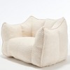Grungis Bean Bag Chair,Beanbag Chair with Highly Resilient Foam,Adult Lounge Sofa,Large Comfy Couch for Living Room Bedroom - 4 of 4