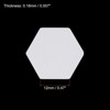 Unique Bargains Hexagon Shapes English Paper Reusable Sewing DIY Quilting Templates 100 Pcs - 2 of 4