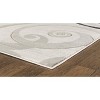 Home Mart Goods Grey Swirls Hand-Carved Soft Living Room Area Rug - 3 of 4