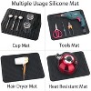 LunaLulinlk Silicone Dish Drying Mat Easy Clean Dishwasher,Non-Slip (M(16"×12"), Black) - 3 of 4