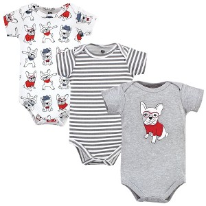 Hudson Baby Unisex Baby Cotton Bodysuits, Boy Whimsical Dog - 1 of 4