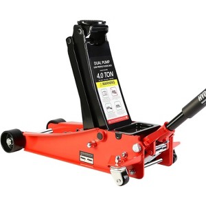 Hydraulic Floor Jack Dual Pump, Quickly Lifting Low Service Jack, for Cars, Trucks - 1 of 4
