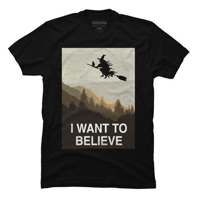 Men's Design By Humans Halloween: I want to believe By RedCowTees T-Shirt
