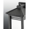 Progress Lighting Merit 1-Light Outdoor Wall Lantern in Black with Square Etched Glass Shade - 2 of 3
