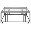 Coaster,Adri Square Glass Top Coffee Table with Casters - 2 of 4