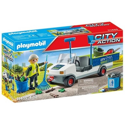 Playmobil City Cleaning Street Cleaner with e-Vehicle 71433 playset 42pc