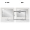Amanti Art Mirror Makeover Bathroom Mirror Frame Border Kit - Fully Assembled Peel and Stick Frame - Mirror NOT Included - Flair Trim - 4 of 4