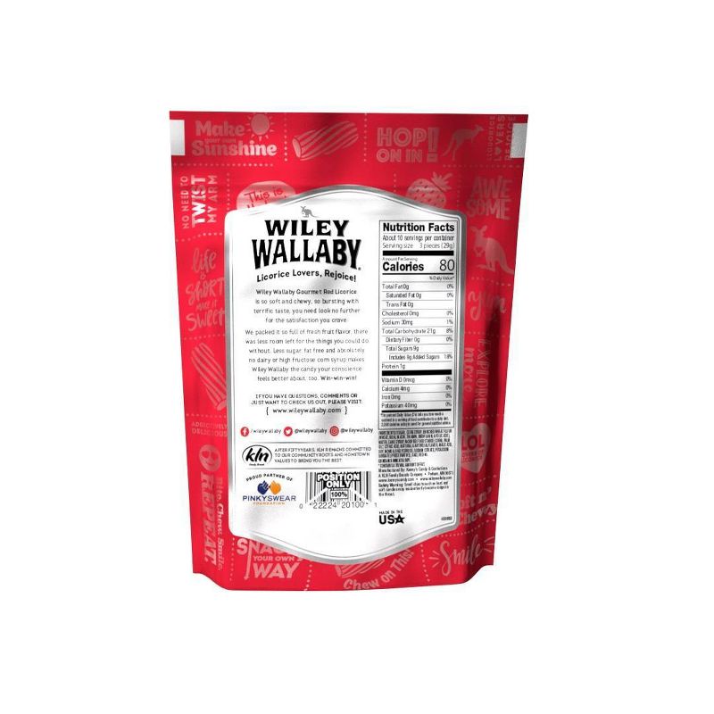 Wiley Wallaby Red Licorice Candy - 10oz, 3 of 16
