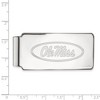 Black Bow Jewelry 14k White Gold Mississippi Rebels NCAA Money Clip - 2 of 3