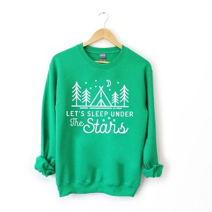 Simply Sage Market Women's Graphic Sweatshirt Let's Sleep Under The Stars - 1 of 4