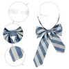 INSPIRE CHIC Women's Pre-tied Asymmetrical Bow Stripe Bow Tie - 3 of 4