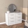 Polifurniture Juliette 6 Drawer Dresser White - 2 of 4