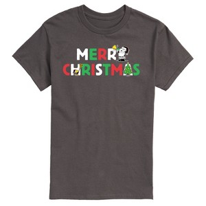 Men's - Peanuts - Merry Christmas Snoopy Short Sleeve Graphic T-Shirt - 1 of 4
