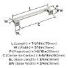 Amerock Lintel Pull for Cabinets, Drawers, and Furniture - 4 of 4