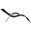 vidaXL Sun Lounger Textilene Black and Gray - 3 of 4