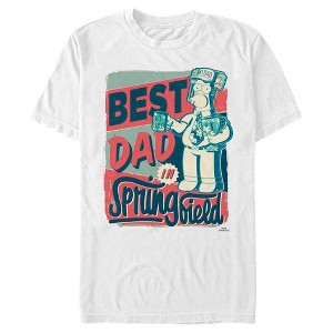 Men's The Simpsons Father's Day Homer Simpson Best Dad in Springfield T-Shirt - 1 of 4