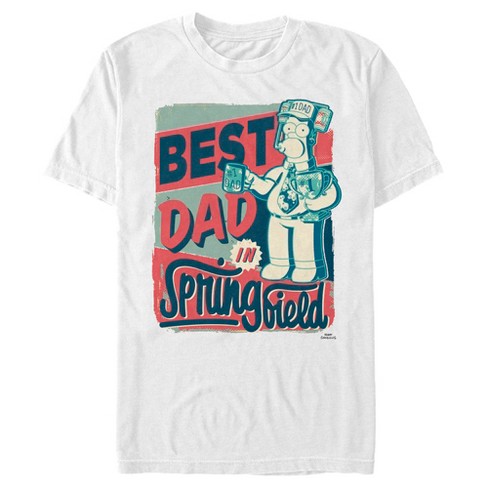 Men's The Simpsons Father's Day Homer Simpson Best Dad in Springfield T-Shirt - image 1 of 4