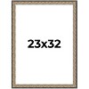 PosterPalooza | Photo Size Ornate Silver Picture Frame - UV Acrylic, Foam Board Backing, Hanging Hardware - 2 of 4
