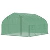 NicBex 11.5'x10'x6.5' Walk-in Tunnel Greenhouse with Roll-up Windows and Zippered Door, PE Cover for Growing Flowers, Vegetables, Saplings, Green - 4 of 4