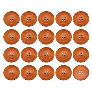 Unique Bargains Wooden DIY Craft Clothing Sewing Buttons 50 Pcs - 1 of 4