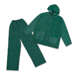 Stansport 2 Piece Laminated Industrial .2mm Thick Rainsuit Green - 1 of 4