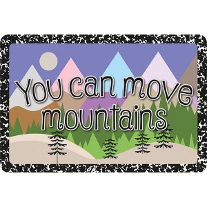 Ashley Productions® The Original Fun Mat™, Welcome Mat, 15.5" x 23.5", You Can Move Mountains - 1 of 1