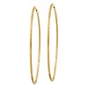 Black Bow Jewelry 1.25mm, 14k Gold, Diamond-cut Endless Hoops, 60mm (2 3/8 Inch) - 2 of 4