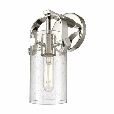 Pilaster II Cylinder - 1 Light Wall Sconce In Contemporary Style-10.5 Inches Tall and 4.5 Inches Wide