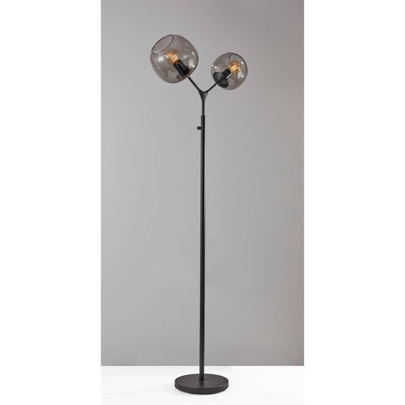 71.5&#34; Ashton Collection Tall Floor Lamp Black (Includes LED Light Bulb) - Adesso, 4 of 6