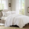 PDTEND Full/Queen Size 3-Piece Lightweight Reversible Quilt Set with Scalloped Edges - 2 of 4