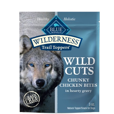 Blue Buffalo Wilderness Trail Toppers Wild Cuts High Protein Natural Wet Dog Food With Chunky Chicken Bites In Hearty Gravy 3oz Target