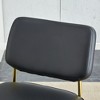 Vynxaria Ergonomic PU Cushioned Rocking Chair with Gold Metal Legs - Stylish Comfort for Any Room - 3 of 4