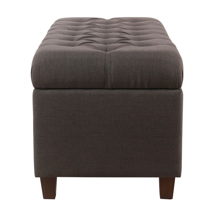 Ainsley Button Tufted Storage Bench - HomePop, 4 of 15