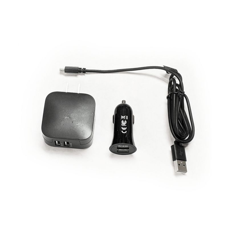 KEY Micro USB Charging Bundle, 3.4A Dual Output Micro Car & Wall Charger Combo, 2 of 7