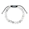 Crucible Men's Howlite Stone Bead Adjustable Bracelet (8mm) - 3 of 4