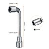 Unique Bargains 45# Steel Repairing L-Shaped Angled Double Ended Metric Hex Socket Wrench 11mm - 2 of 4